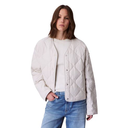 Calvin Klein Giacca leggera Giubbino Donna impunture a rombi XS - Francavilla Moda